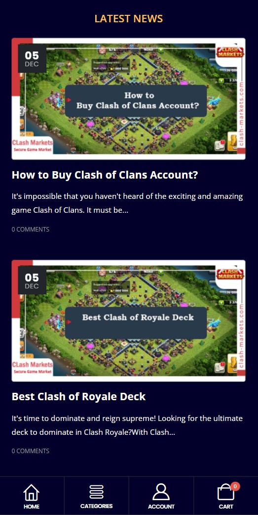 وب سایت فروش اکانت بازی کلش